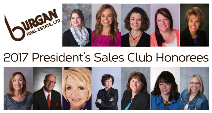12 Burgan Real Estate Agents Recognized by Ohio Association of REALTORS as President's Sales Club Honorees Photo